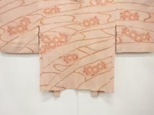 きぬたや謹製　本総絞り　流水に花模様　絵羽織